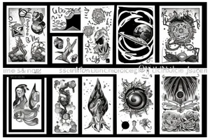 Creativity, Science, Humour, Justice tattoo idea