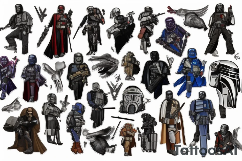 deathwatch mandalorian doctor who tattoo idea