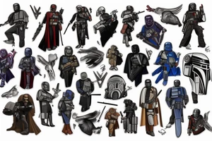 deathwatch mandalorian doctor who tattoo idea