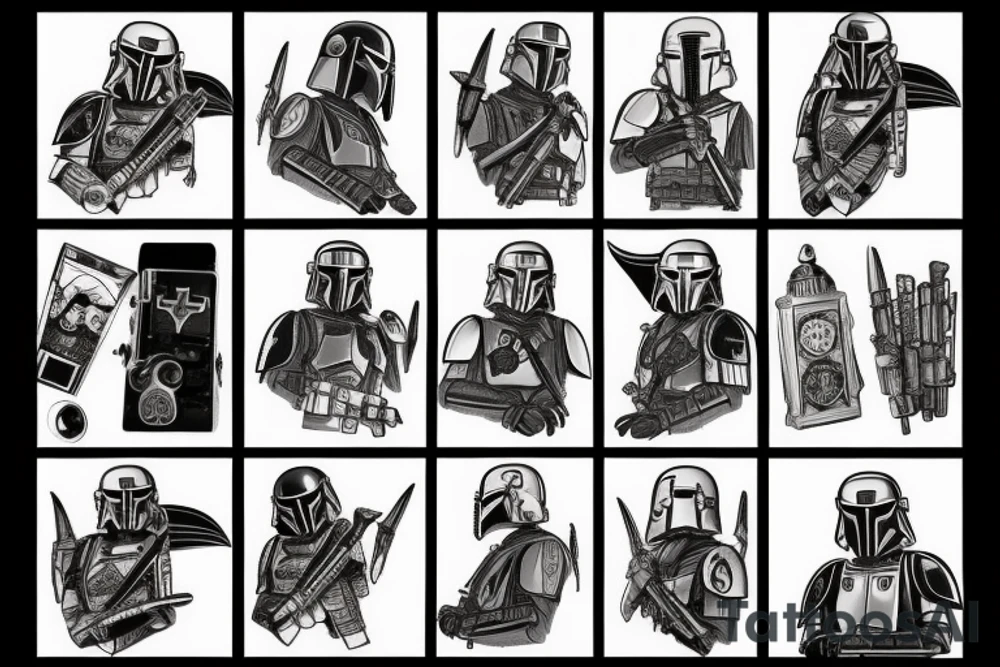 deathwatch mandalorian doctor who tattoo idea