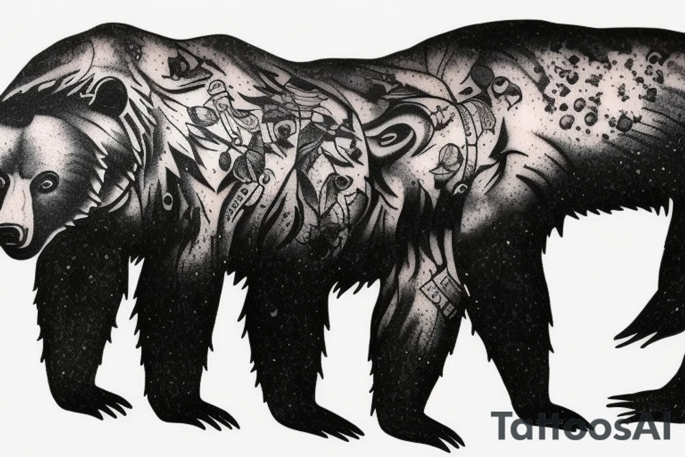 Mad Wild bear tattoo idea