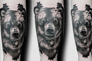 Mad Wild bear tattoo idea