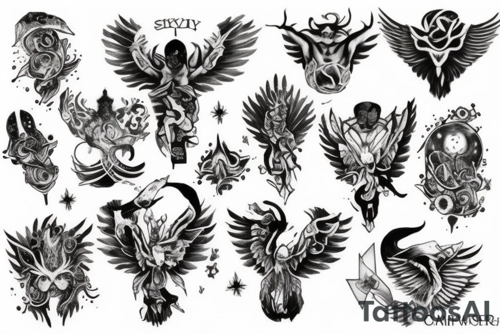 sky god tattoo idea