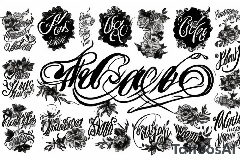13  lettering tattoo idea