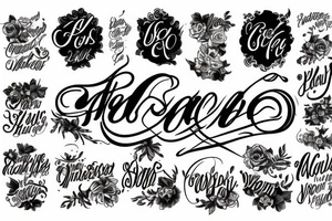 13  lettering tattoo idea