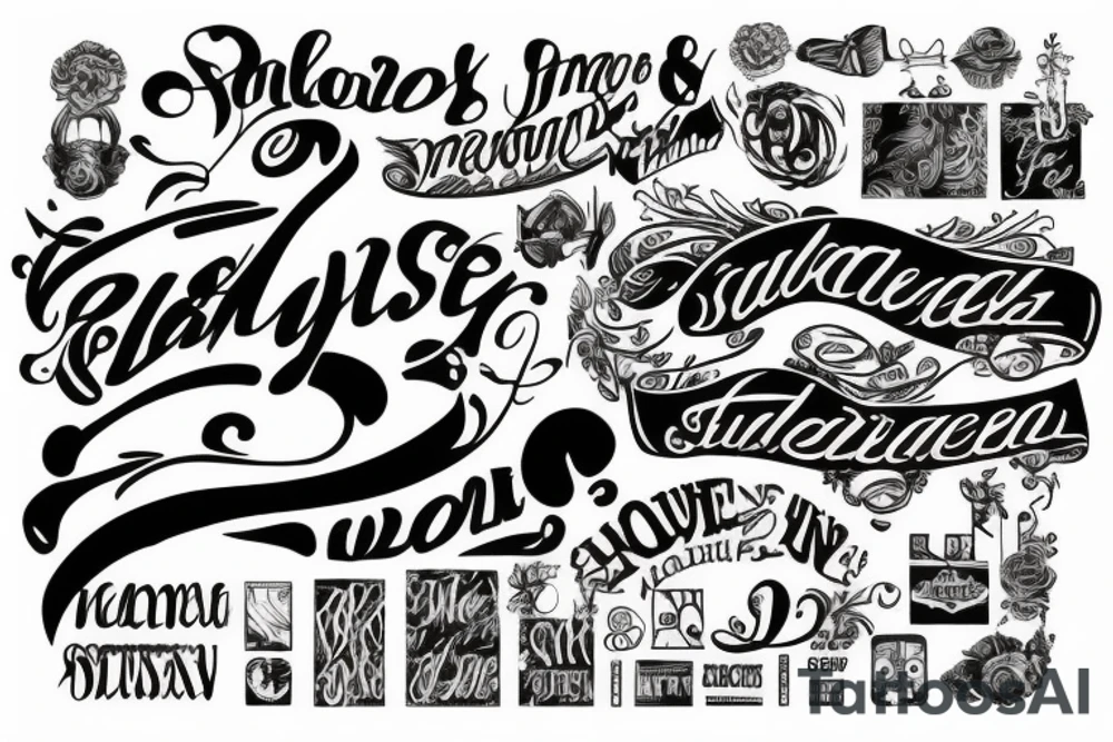 13  lettering tattoo idea