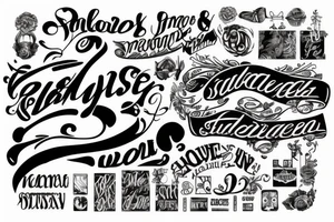 13  lettering tattoo idea