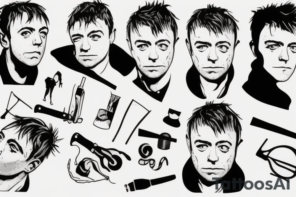 Damon Albarn tattoo idea