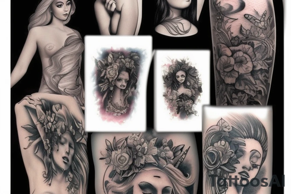 Beutiful Siren tattoo idea