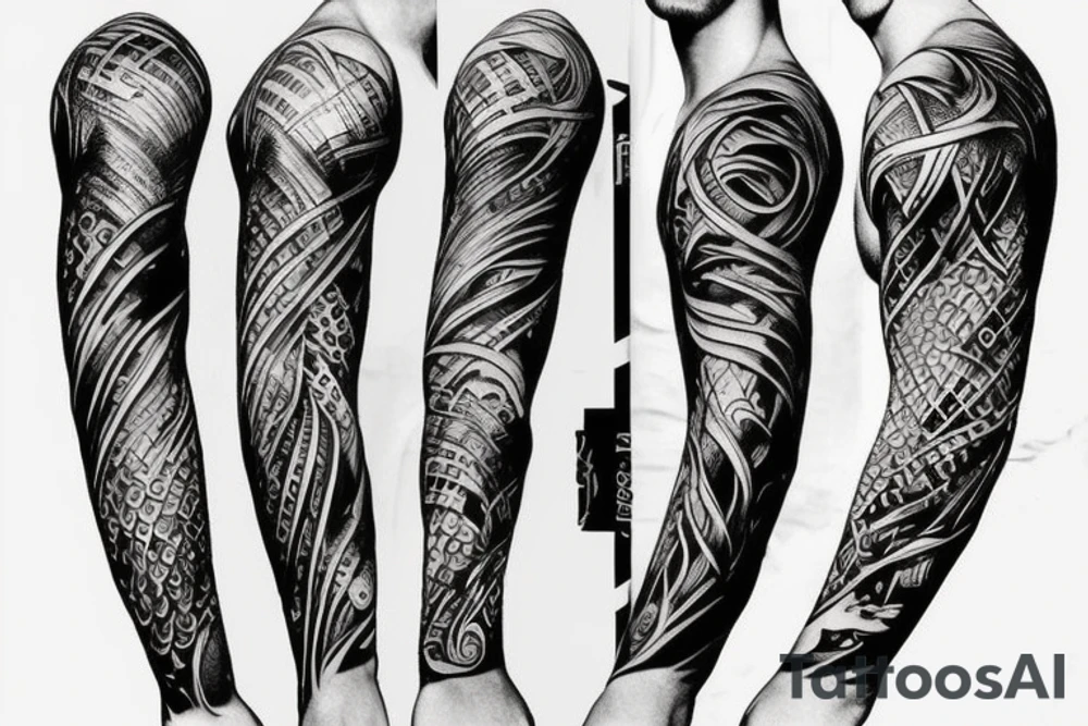 Fantasy sleeve tattoo idea