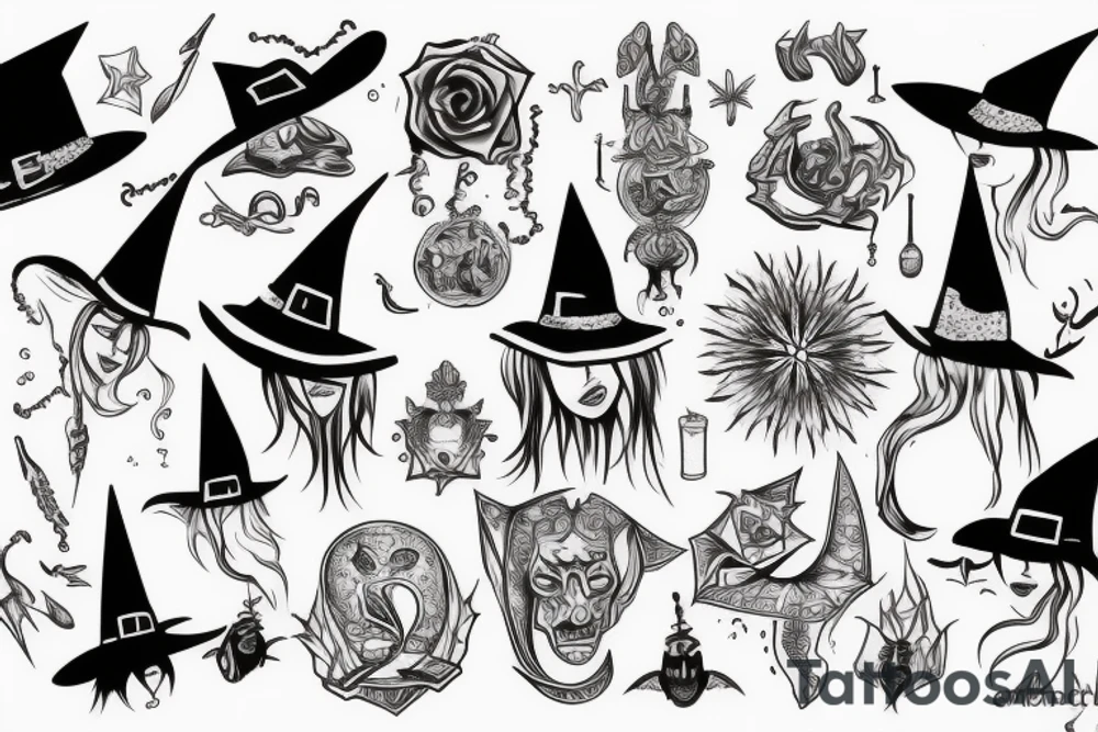 Seidr witch tattoo idea