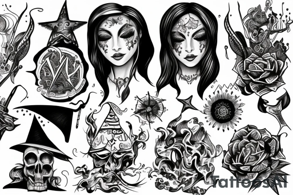 Seidr witch tattoo idea