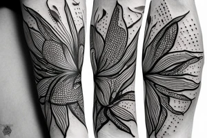moth spiderlilly tattoo idea