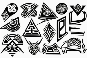 Greek strength concept tattoo tattoo idea