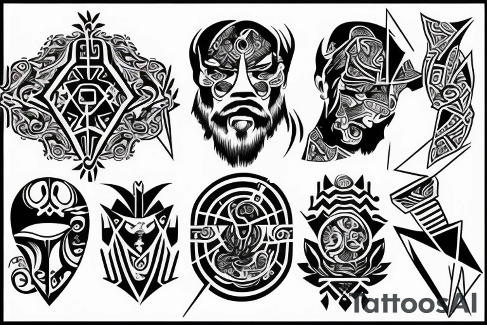 Greek strength concept tattoo tattoo idea