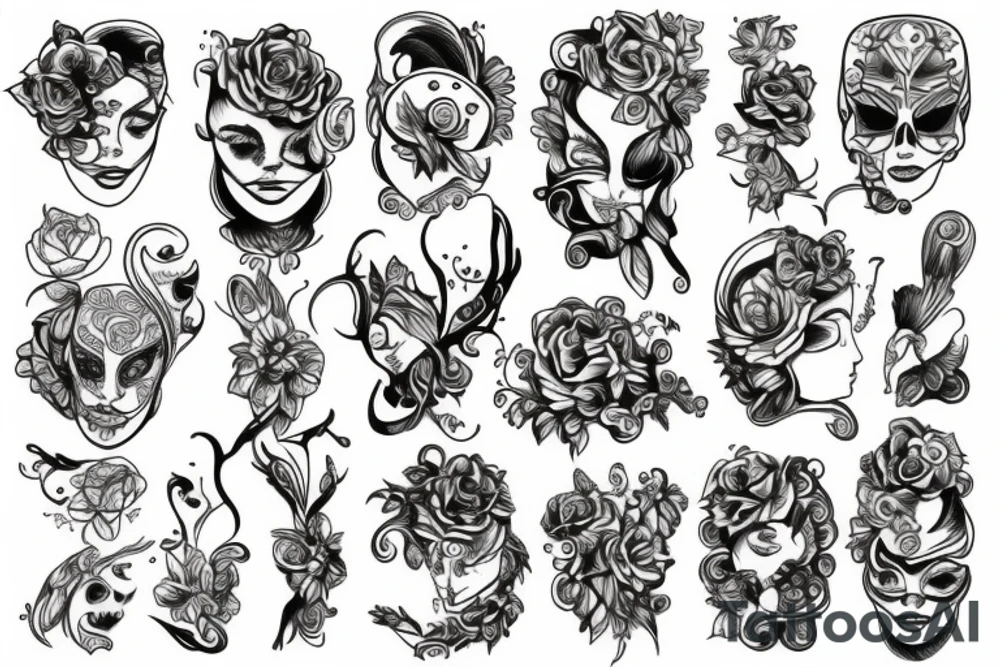 mirror tattoo idea