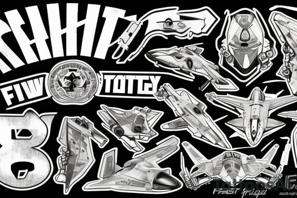 F-22 Raptor shooting tattoo idea