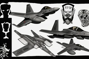F-22 Raptor shooting tattoo idea