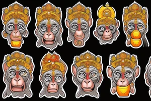 Hanuman the Hindu monkey faced god tattoo idea