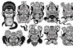 Hanuman tattoo idea