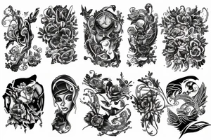 Sleeve timeless tattoo idea