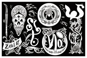 tatuaje con el nombre zoe tattoo idea
