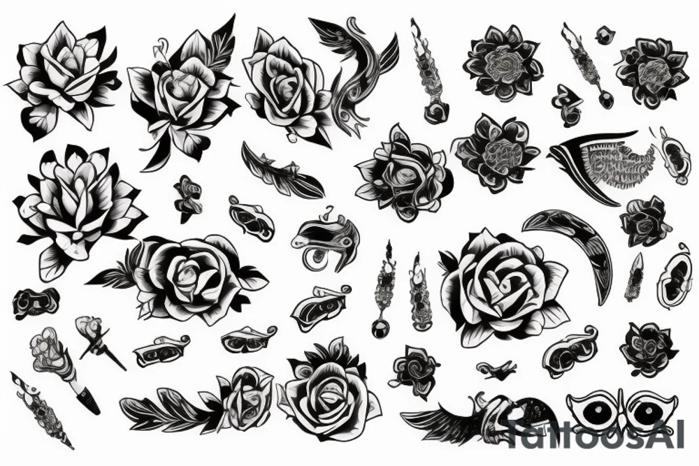 сова с большими глазами tattoo idea