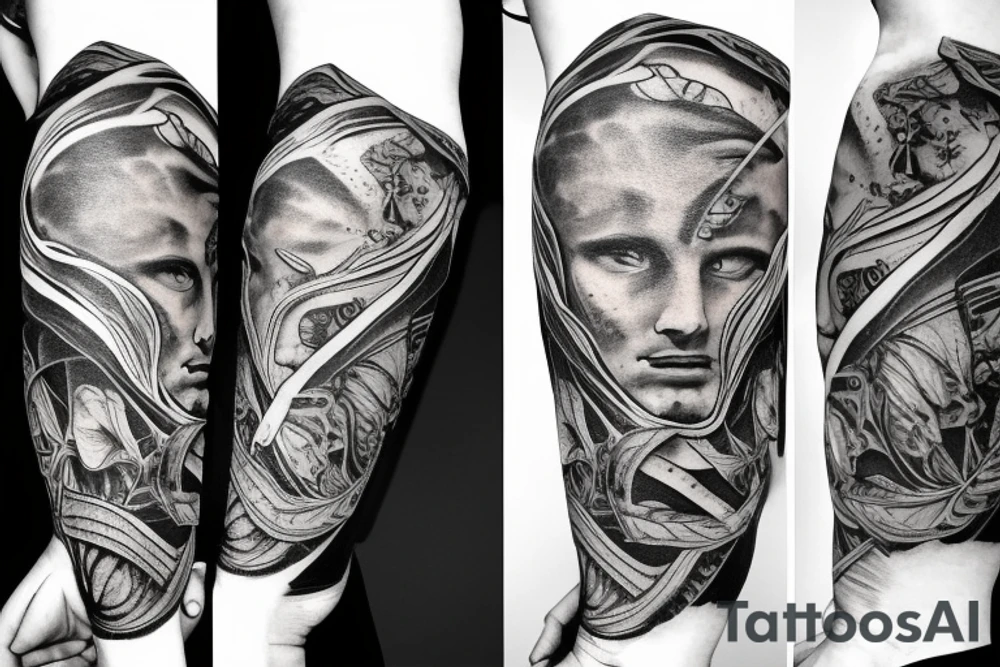 Apollo Holding the earth tattoo idea