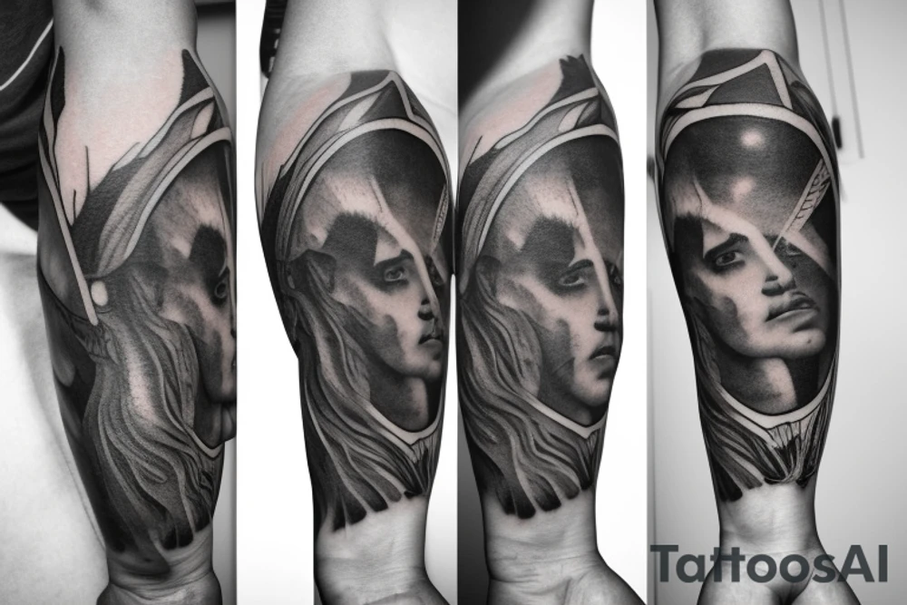 Apollo Holding the earth tattoo idea