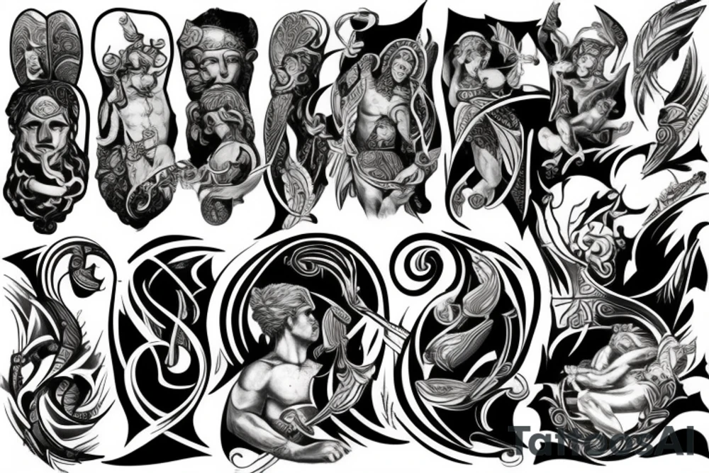 Greek gods tattoo idea