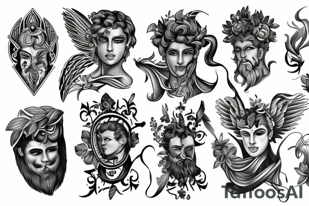 Greek gods tattoo idea