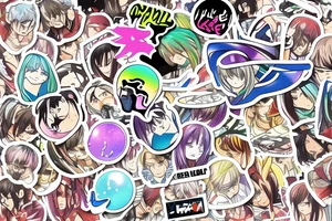 A pill from anime “ReLife” in the style of a sticker tattoo idea