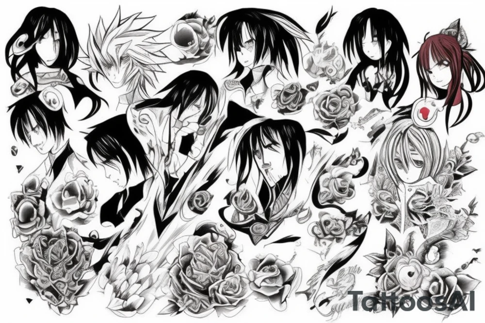 Anime style tattoo tattoo idea