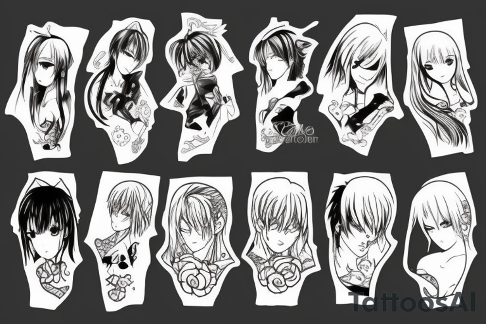 Anime style tattoo tattoo idea