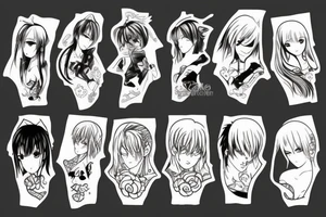 Anime style tattoo tattoo idea