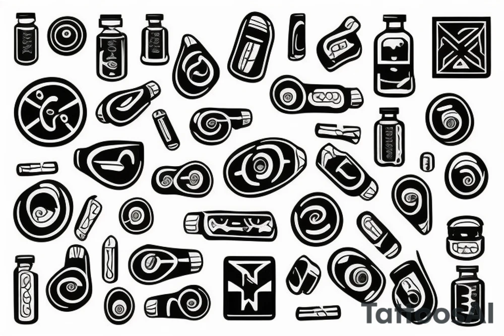 Medicine pill tattoo idea