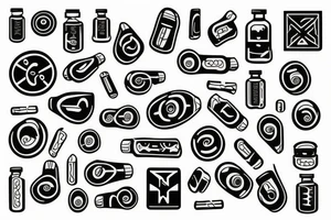 Medicine pill tattoo idea