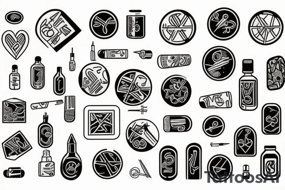 Medicine pill tattoo idea