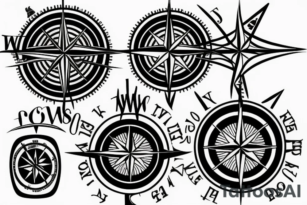 Compass tattoo idea
