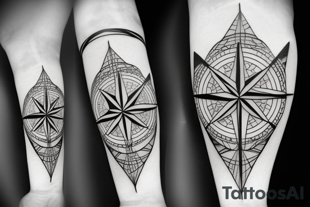 Compass tattoo idea