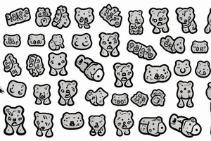 GUMMY BEAR tattoo idea