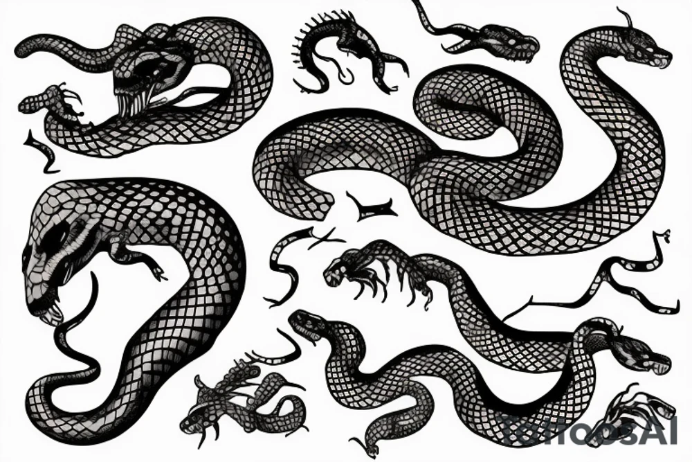 rattlesnake tattoo idea