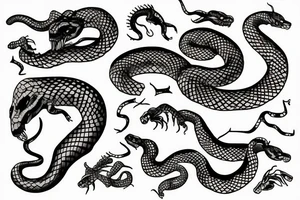rattlesnake tattoo idea