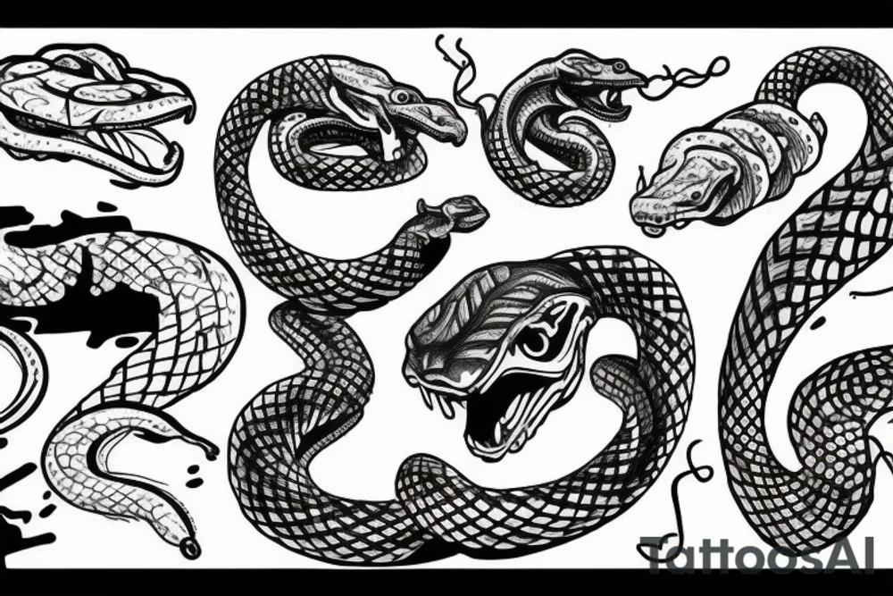 rattlesnake tattoo idea