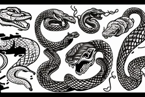 rattlesnake tattoo idea