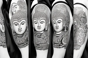 Buddha fudo tattoo idea