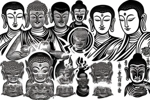 Buddha fudo tattoo idea