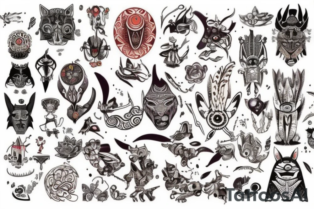 weird vibe but not too much tattoo idea