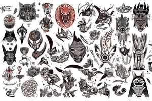 weird vibe but not too much tattoo idea