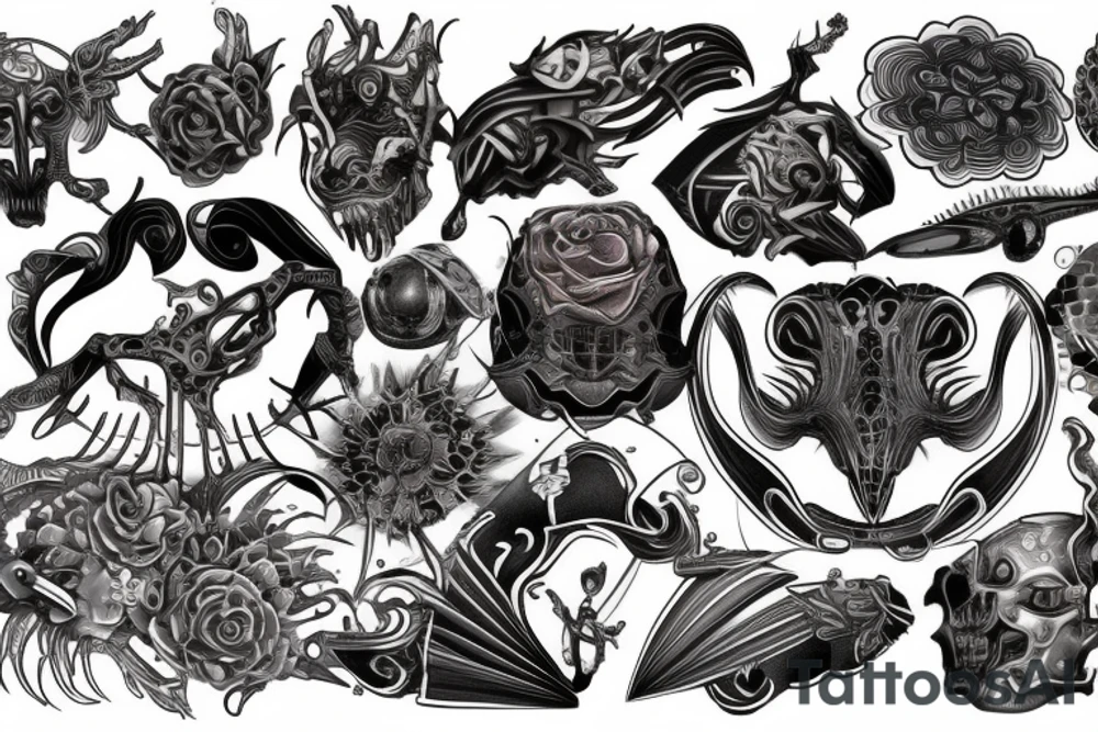 weird vibe but not too much tattoo idea